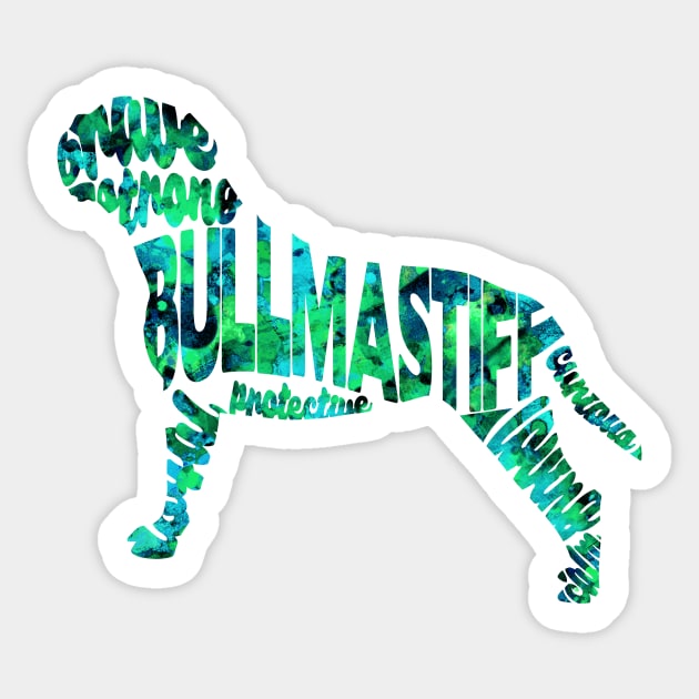 Bullmastiff Sticker by inspirowl